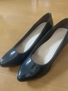 【美品】SUaSHI スウェイシー パンプス ダークグリーンエナメル 24cm