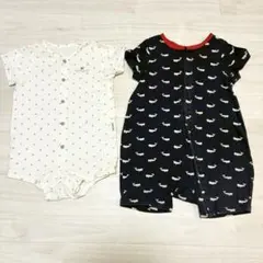Baby GAP 赤ちゃんの城 ロンパース ベビー 80cm 半袖 綿100%