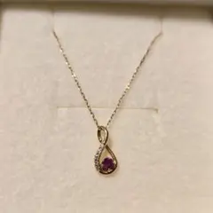 Vendome Aoyama ネックレス ダイア ルビー YG K18