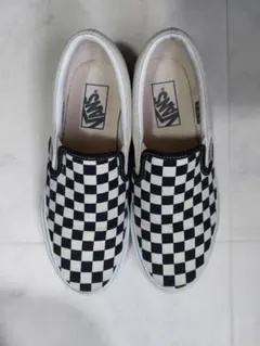 vans チェック　スリッポン