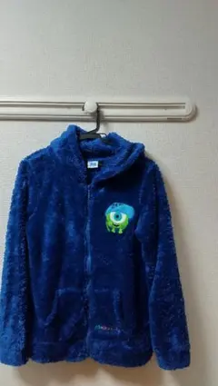 アウター パーカー 青 モコモコ マイク M