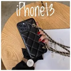 韓国人気❤️ 横掛けストラップ付き iPhoneケース ショルダー 斜め掛け