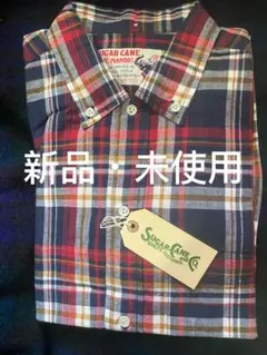SUGAR CANE マドラスチェック長袖シャツ サイズUS S128NVYのサムネイル
