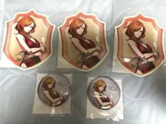 戦国BASARA カプくじ ステッカー 缶バッジ 5個 雑賀孫市