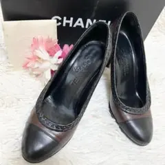 CHANEL》シャネル ココマーク ギャザー パンプス バレエ 36 1/2 - メルカリ