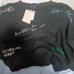 新品！mily bilet ブラック ニット セーター
