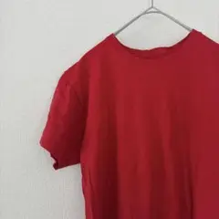 フルーツオブザルーム Tシャツ クルーネック 半袖 ナンバリング S 赤 綿