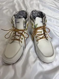 Timberland　ティンバーランド　27 ホワイト　ペイズリー