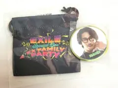 EXILE EX PARTY カプセル ガチャ 巾着 直己 実写 缶バッジセット