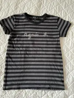 agnis b. アニエスキッズボーダーTシャツ未使用品10ansサイズ小さめ