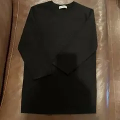 ドゥーズィエムクラス　七分袖ニット　ブラック