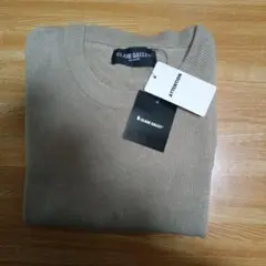 CLARE GALLEY ベージュ クルーネックセーター M、タグ付