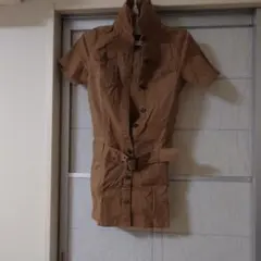 シャツワンピース ブラウン J.K.G