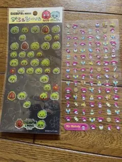 マイメロ ガチャピン＆ムック シール 平成レトロ