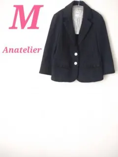 Anatelier テーラードジャケット ブラック サイズМ　オフィスカジュアルのサムネイル