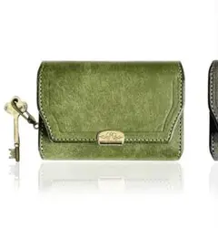 池之端銀革店　PUEBURO Leather key&coin Cace