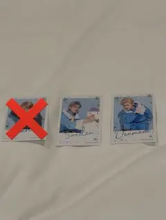 ヘタミュ リリイベ チェキ風カード スウェーデン デンマーク 2点