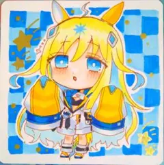 手描きアナログ イラスト ファンアート　ウマ娘　ネオユニヴァース
