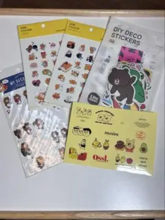 韓国系 キャラクターシール まとめ売り