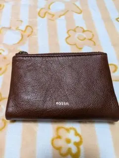最終価格❗️超美品✨️新品同様✨️　FOSSIL ブラウン 二つ折り財布