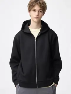 GU パフスウェットフルジップパーカ M