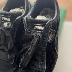 エックスガールPUMA SUEDE キルティング スニーカー ブラック　24cmのサムネイル