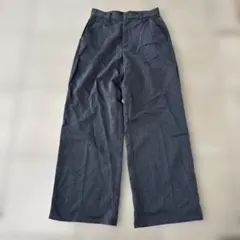 GRL グレー ワイドパンツ ストレッチ素材