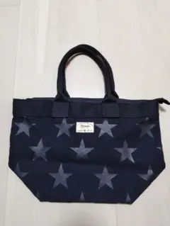 トートバッグスター柄 ブラックのサムネイル