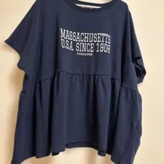 CONVERSE ロゴTシャツ ネイビー3Lのサムネイル