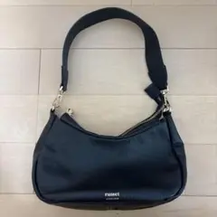 russet ラシット ハーフムーンバッグ 黒 One size