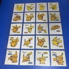 ポケモン　デコキャラシール　ピカチュウセット