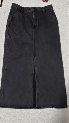 ブラックデニムタイトスカート GU ブランド