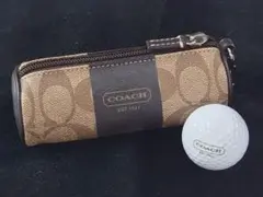 COACH ポーチ ゴルフボール付き