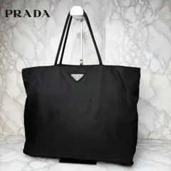 051 極美品 PRADA トートバッグ ハンドバッグ 肩掛け 黒 ea1