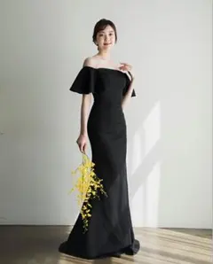 M Shoulder ribbonjacquard dress - メルカリ
