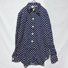 old GAP ネイビー ドット柄 長袖シャツ 90s - メルカリ