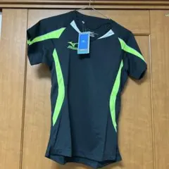 Mizuno バレーボールシャツ S ブラック/イエロー