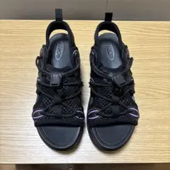 ORTR スポーツサンダル ブラック パープルのサムネイル