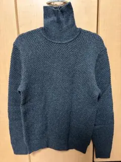 メンズタートルネックニット