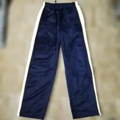 ネイビー サイドボタン付き ジャージ