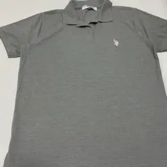 【極美品】U.S. POLO ASSN. ポロシャツ グレー 半袖 ロゴ刺繍のサムネイル