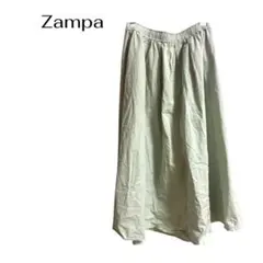 Zampaロングフレアスカート カジュアル デート ビジネス　ウエストゴムのサムネイル