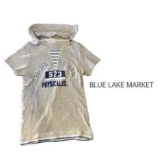 【BLUE LAKE MARKET】カレッジt チビt パーカー半袖　アメカジのサムネイル