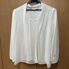 【お値下げしました】KUMIKYOKU アイボリー 長袖シャツ