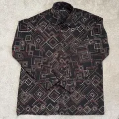 【美品】✨ヴィンテージ 長袖シャツ レギュラーカラー 個性的 アメカジ
