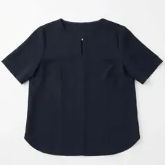 【ROPE' PICNIC】フロントホックブラウス 紺40のサムネイル