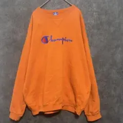 Champion スウェット トレーナー 86〜90年代 刺繍ロゴ L