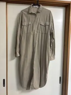 コーデュロイシャツワンピース