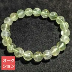 【オークション出品】プレナイト 9.8ミリ珠 ブレスレット(SA)