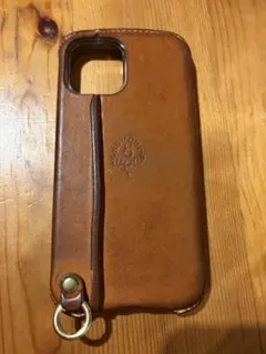 HUKURO レザー製 iPhone12/12Pro スマホケース　オレンジのサムネイル